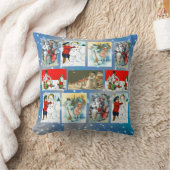 ヴィンテージの雪だるまのイメージ クッション (ブランケット)