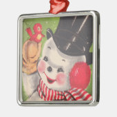 ヴィンテージの雪だるまのオーナメント メタルオーナメント (左)