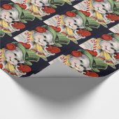 ヴィンテージの雪だるまの休日の包装紙 ラッピングペーパー (角)