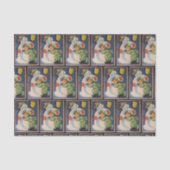 ヴィンテージの雪だるまの子供のパーティーのティッシュ 薄葉紙 (正面)