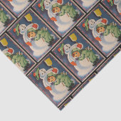 ヴィンテージの雪だるまの子供のパーティーのティッシュ 薄葉紙 (詳細)