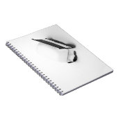 ヴィンテージの雪に満ちた金属製の芝生椅子 ノートブック (右側)