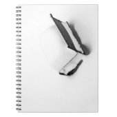 ヴィンテージの雪に満ちた金属製の芝生椅子 ノートブック (正面)