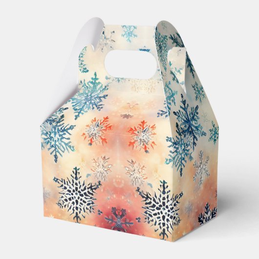 ヴィンテージの雪片パターン – お気に入りボックス フェイバーボックス (正面サイド)