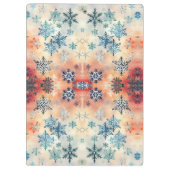 ヴィンテージの雪片パターン – クリップボード (裏面)