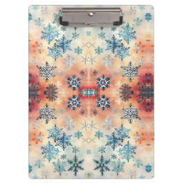 ヴィンテージの雪片パターン – クリップボード