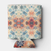 ヴィンテージの雪片パターン – クーラーボックス 缶クーラー (裏面)