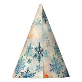 ヴィンテージの雪片パターン – パーティー帽子 パーティーハット (裏面)