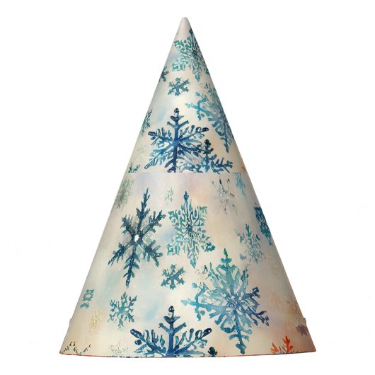 ヴィンテージの雪片パターン – パーティー帽子 パーティーハット (正面)