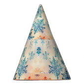 ヴィンテージの雪片パターン – パーティー帽子 パーティーハット (右)