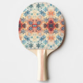 ヴィンテージの雪片パターン – 卓球ラケット (正面)