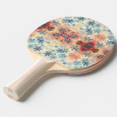 ヴィンテージの雪片パターン – 卓球ラケット (正面アングル)