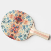 ヴィンテージの雪片パターン – 卓球ラケット (横)