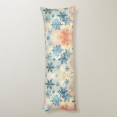 ヴィンテージの雪片パターン – 抱き枕 (裏面 (縦))