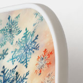 ヴィンテージの雪片パターン – Pickleballパドル ピックルボールラケット (左詳細)