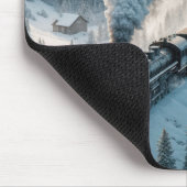 ヴィンテージの雪谷の蒸気機関車 マウスパッド (コーナー)