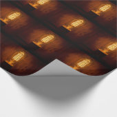 ヴィンテージの電球の包装紙 ラッピングペーパー (角)