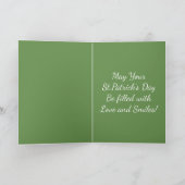 ヴィンテージの電話の女の子 カード (内部)