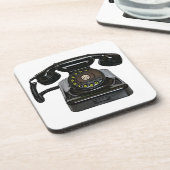 ヴィンテージの電話コルクによって支持されるコースター コースター (左側)