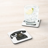 ヴィンテージの電話コルクによって支持されるコースター コースター (右側)