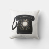 ヴィンテージの電話リバーシブルの投球の装飾の枕 クッション (正面)