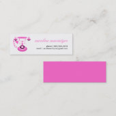 ヴィンテージの電話小型テレホンカード コーリングカード (正面/裏面)