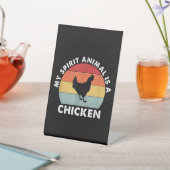 ヴィンテージの霊獣が鶏だ 台座サイン (インサイチュ)