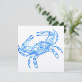 ヴィンテージの青いカニ 招待状 (スタンド正面)