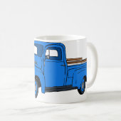 ヴィンテージの青いトラックのコーヒーカップ/マグ コーヒーマグカップ (正面右)