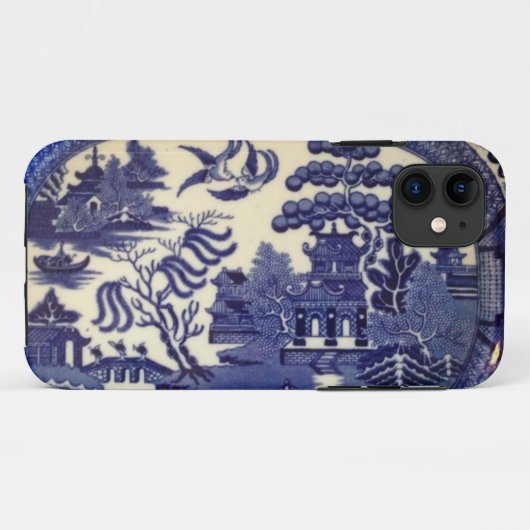 ヴィンテージの青いヤナギの中国のプレートの覆い Case-Mate iPhoneケース (裏面(横))