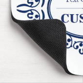 ヴィンテージの青いラベル3 マウスパッド (コーナー)