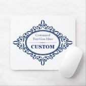 ヴィンテージの青いラベル3 マウスパッド (マウス)