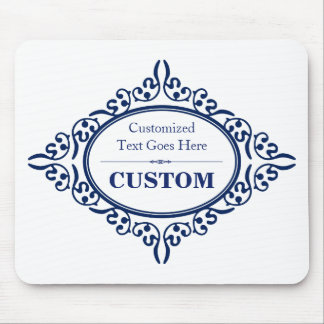 ヴィンテージの青いラベル3 マウスパッド