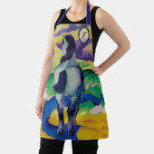 ヴィンテージの青い馬のギフトパーソナライズされた エプロン (インサイチュ)