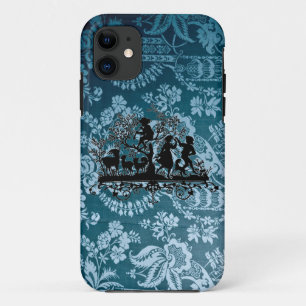 ヴィンテージの青いIphone 5の箱 iPhone 11 ケース