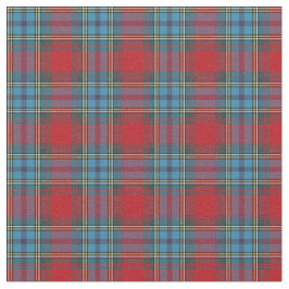 ヴィンテージの青および赤いスコットランドの格子縞 ファブリック