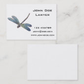 ヴィンテージの青のトンボ 名刺 (正面/裏面)