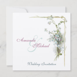 ヴィンテージの青は私をnotsの結婚忘れます 招待状