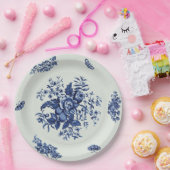 ヴィンテージの青書のプレート ペーパープレート (パーティー)