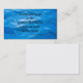 ヴィンテージの青海原の海洋の海のAddisonの心の引用文 名刺 (正面/裏面)