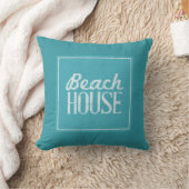 ヴィンテージの青緑のビーチハウス クッション (Blanket)