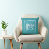 ヴィンテージの青緑のビーチハウス クッション (Chair)
