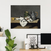 ヴィンテージの静かな人生とケトルbyポール・セザンヌ ポスター (ホームオフィス)