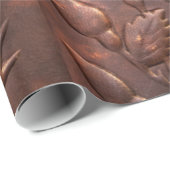 ヴィンテージの革バラの一見 ラッピングペーパー (ロールコーナー)