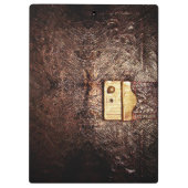 ヴィンテージの革 クリップボード (裏面)