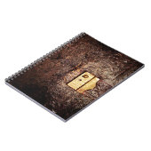 ヴィンテージの革 ノートブック (左側)