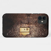 ヴィンテージの革 Case-Mate iPhoneケース (裏面(横))