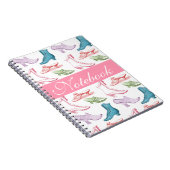 ヴィンテージの靴パターンノート ノートブック (右側)