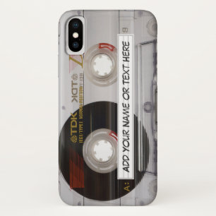 ヴィンテージの音楽カセットテープ一見 iPhone X ケース