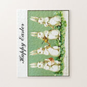 ヴィンテージの音楽的なイースターのウサギ ジグソーパズル (縦)